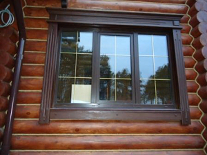 Устанавливаем деревянные наличники на окна
