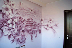 Особенности и правила художественной росписи стен