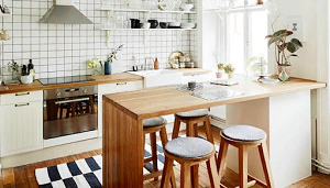 Выбор мебели для кухни в скандинавском стиле